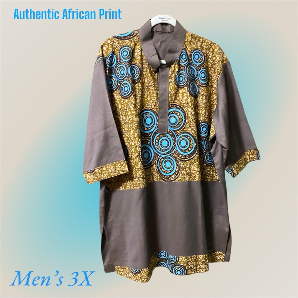 Eli Brown-for Dani Prints- Men’s Ankara Shirt
Custom Designs
Sz.3X
#NE017